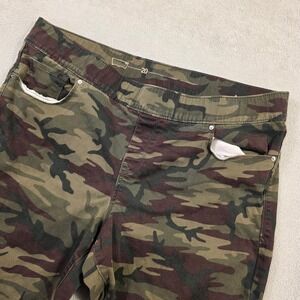 Levi's Leggings Womens 40x25 Camo Green Slim Pull On Streetwear Outdoor 504
